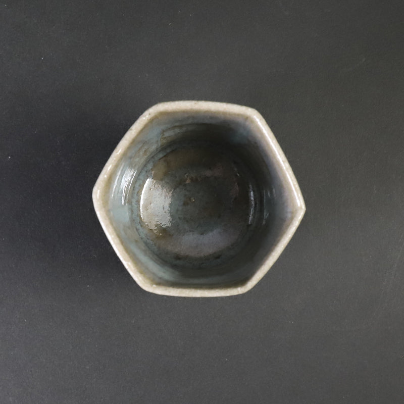 岡本修一　作　斑唐津ぐい呑