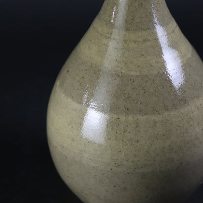 Okamoto Shuichi's Painted Karatsu Brushed Sake Bottle No.42